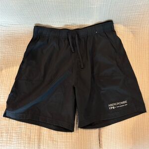 abercrombie kids Black Casual Drawstring Shorts